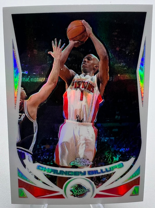 2004-05 Topps Chrome Refractor Chauncey Billups Basketball Card
