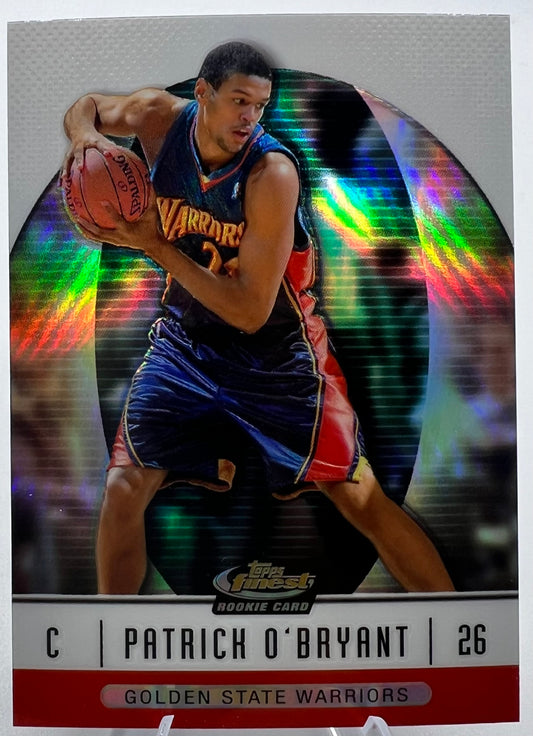 2006-07 Topps Finest Refractor Patrick O'Bryant Rookie Basketball Card