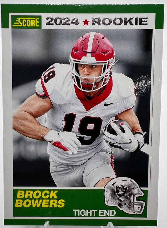 2024 Score Hot Rookies #10 Brock Bowers Rookie Football Card