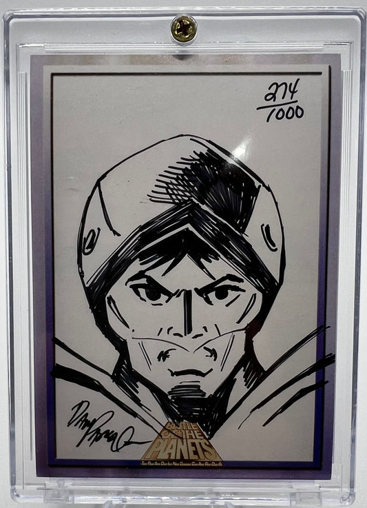 2002 Dynamic Forces Battle of The Planets Hand Drawn Sketch Card by Mark Parsons #274/1000