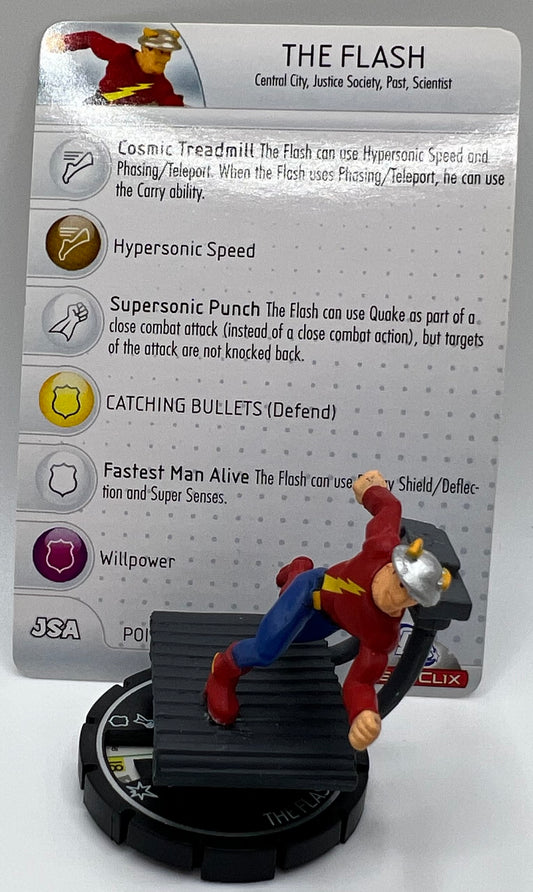 DC Heroclix Arkham Asylum The Flash #056 Super Rare Jay Garrick Figure W/Card
