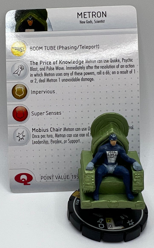 DC Heroclix Arkham Asylum Metron Super Rare W/Card #50
