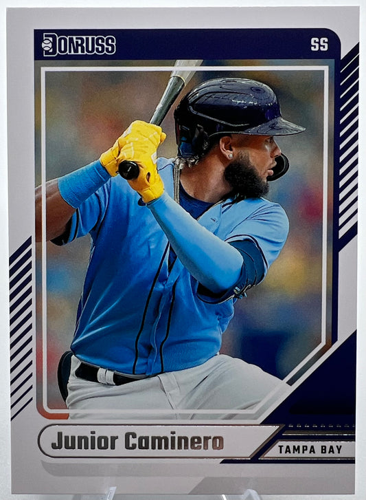 2024 Donruss Junior Caminero Rookie Baseball Card