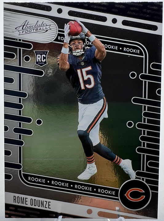 2024 Panini Absolute Rome Odunze Foil Rookie Football Card
