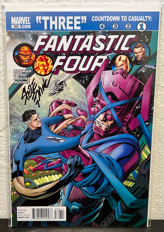 Fantastic Four #586 Signed by Steve Epting w/COA from DF