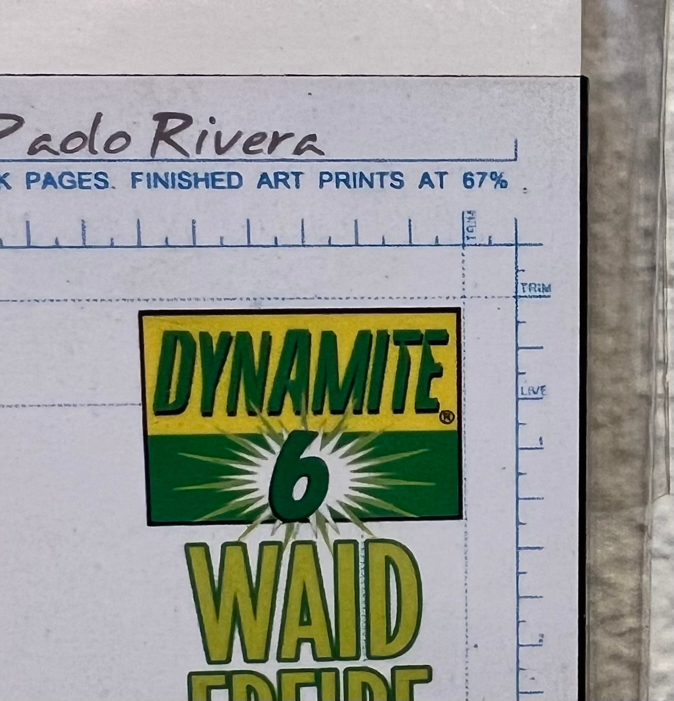 The Green Hornet #6 High End Artboard Ultra Limited Edition w/COA from DF