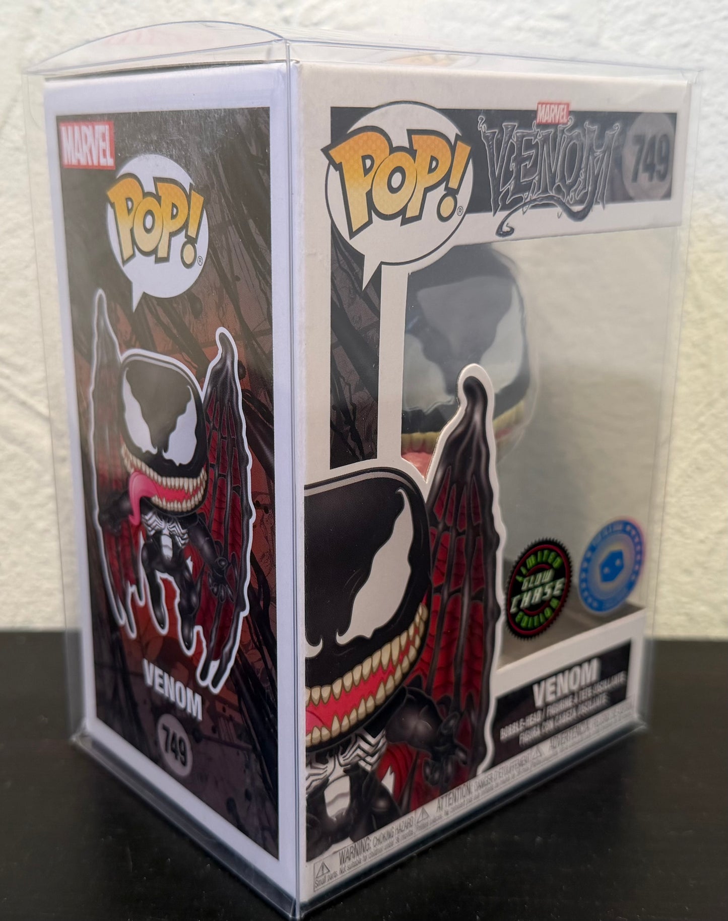 Marvel Venom with Wings Glow in the Dark Pop in the Box Exclusive #749
