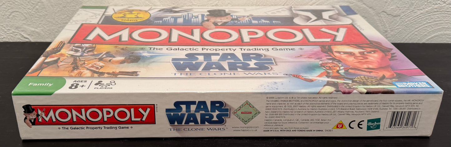 2008 Star Wars Monopoly The Clone Wars Board Game Sealed