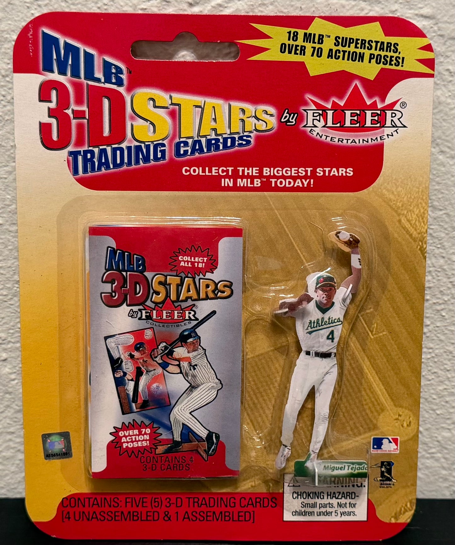 MLB 3-D Stars 2003 Fleer Miguel Tejada Baseball Trading Cards