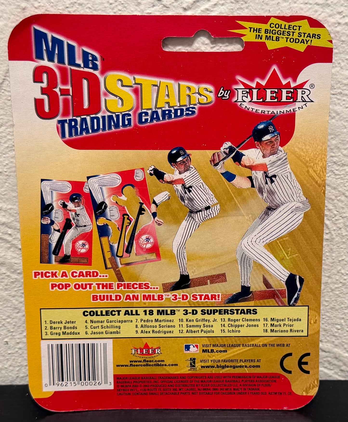 MLB 3-D Stars 2003 Fleer Miguel Tejada Baseball Trading Cards
