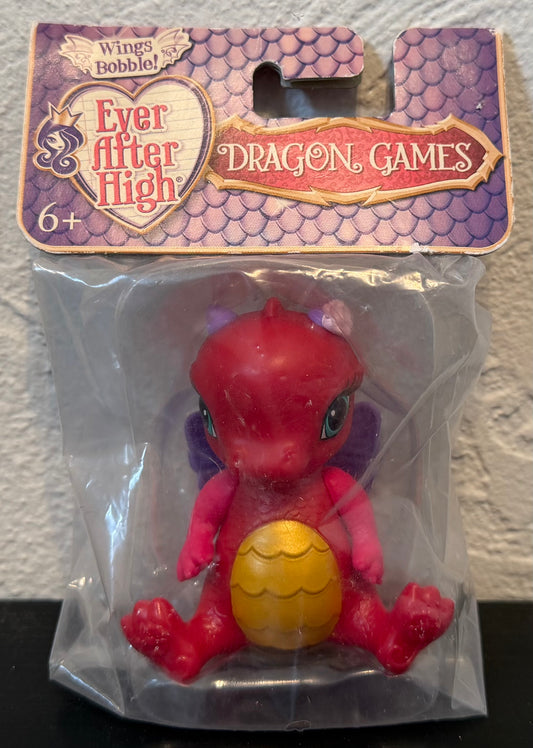 Ever After High Dragon Games Holly O'Hair Baby Pink Dragon Bobble Wings Figure