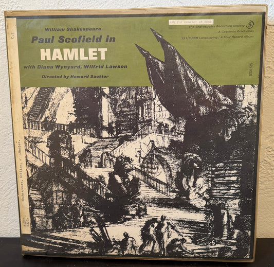 Paul Scofield in Hamlet Shakespeare Recording 4LP Record Box Set Vintage 1963