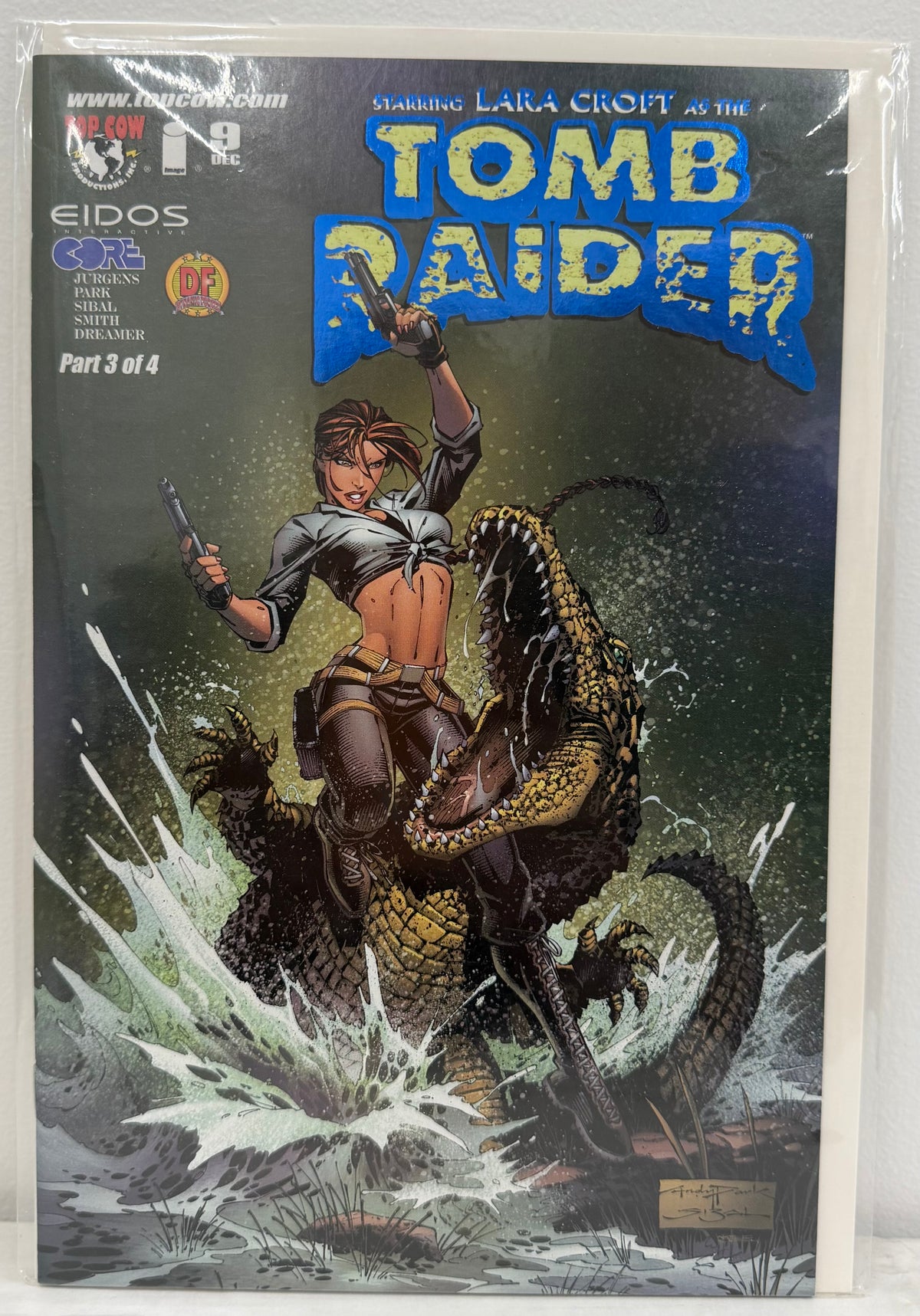 Tomb Raider #9 Dynamic Forces Variant Exclusive Blue Foil W/COA 412/1000