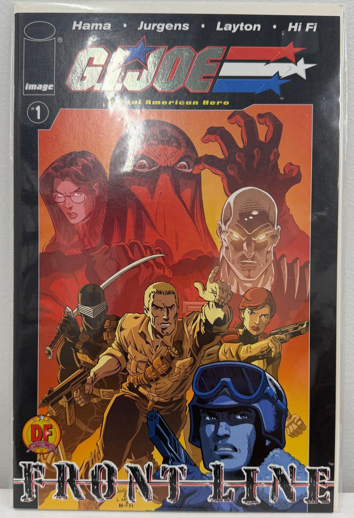 G.I.Joe Frontline #1 DF Exclusive Alternate Platinum Foil Edition W/COA 193/1000