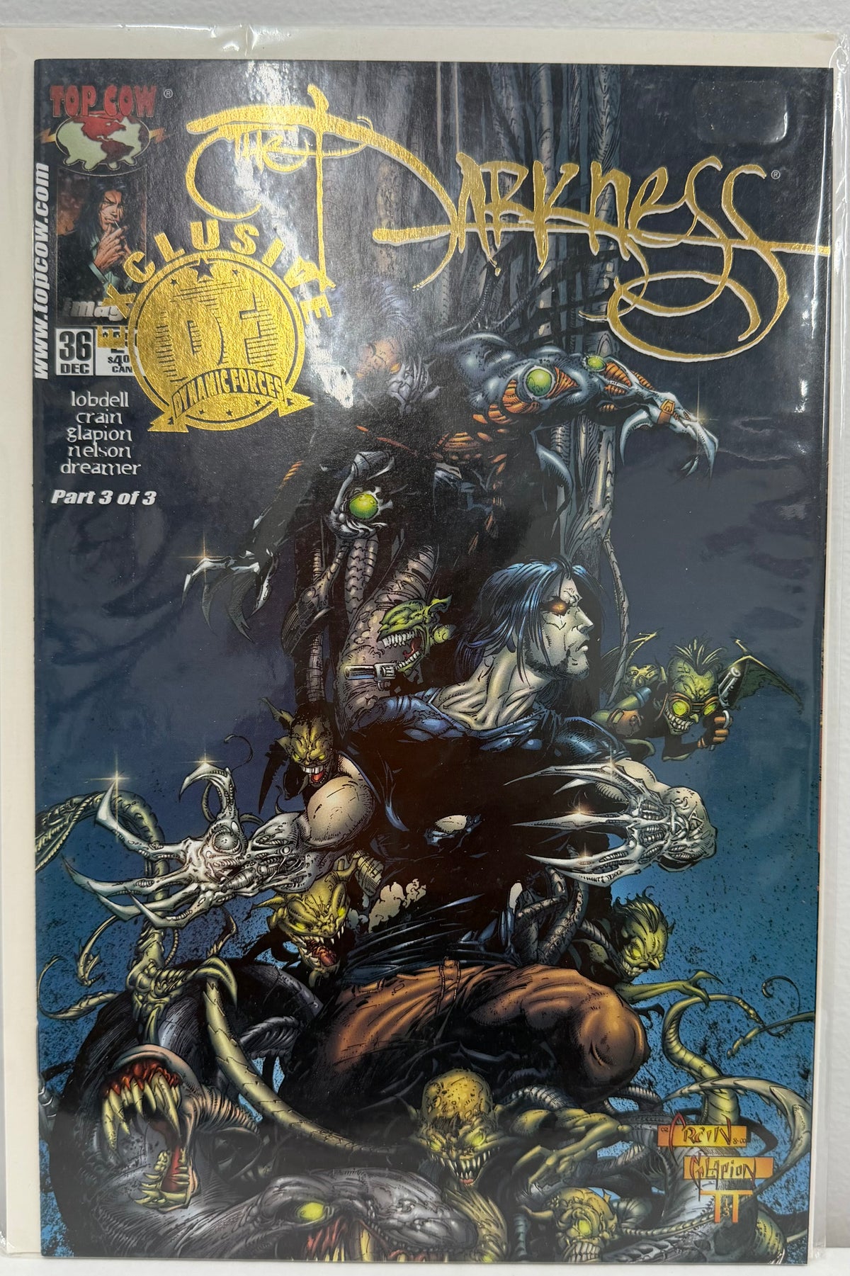 The Darkness #36 DF Exclusive Gold Foil Edition W/COA 328/1000