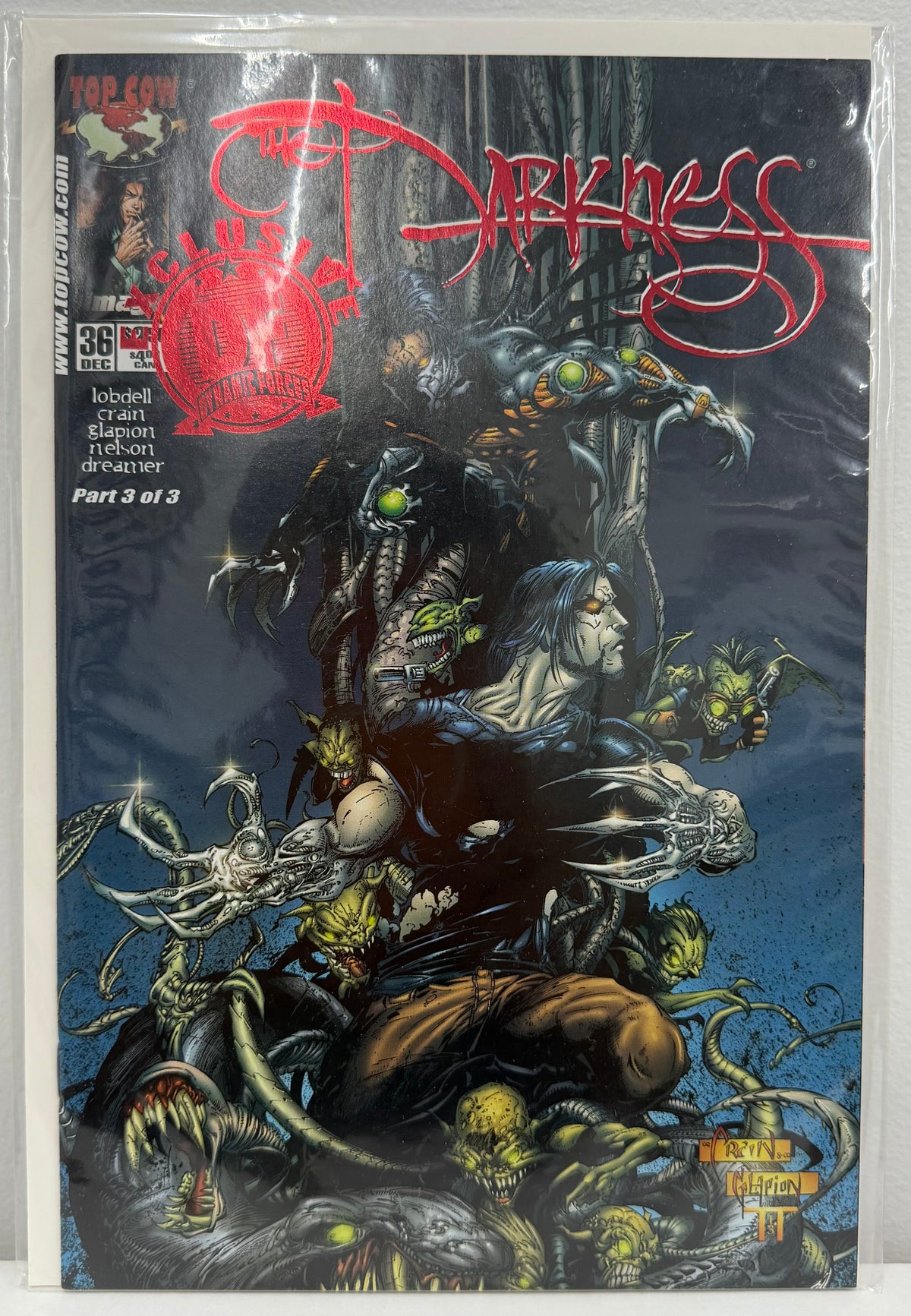 The Darkness #36 DF Exclusive Red Foil Edition W/COA 155/1000