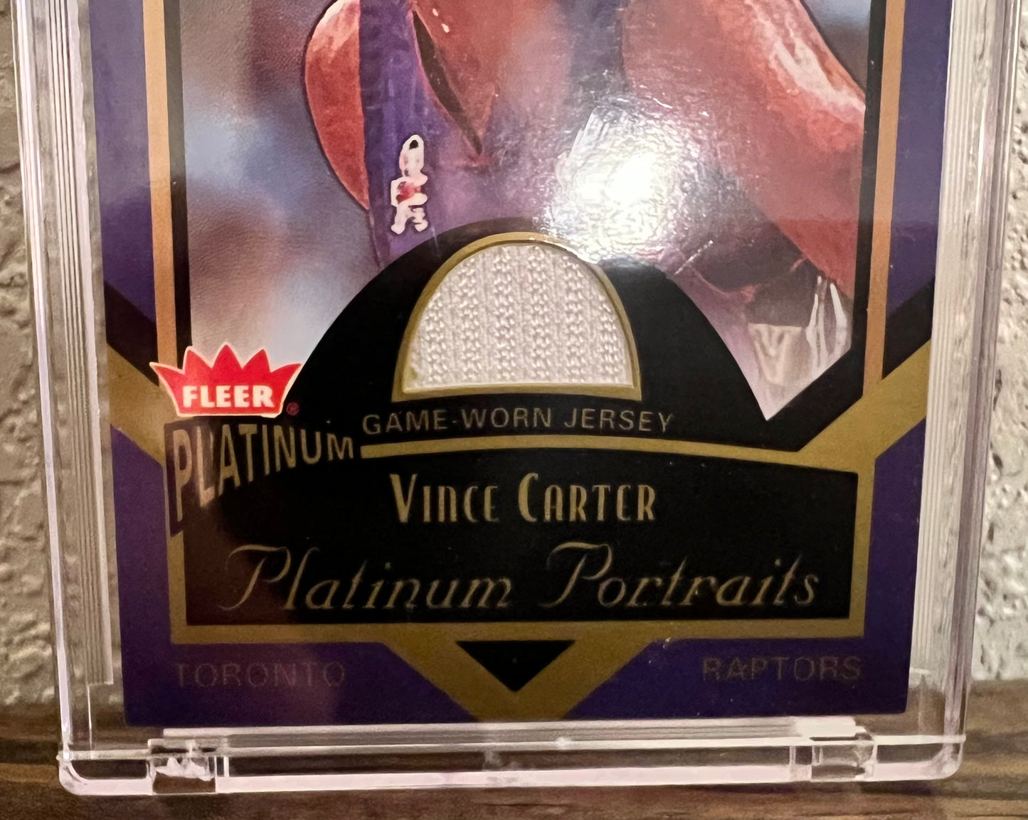 2002-2003 Fleer Platinum Portraits Vince Carter Game Worn Jersey