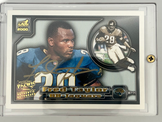 2000 Fred Taylor Jaguars Autographed