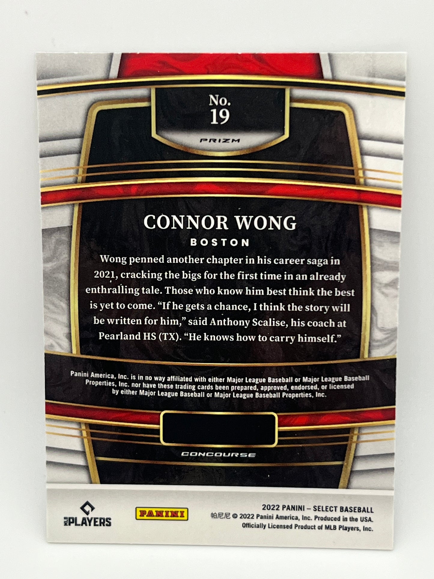 2022 Connor Wong Rookie Card