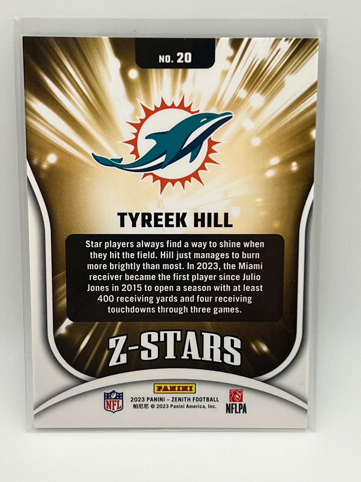 2023 #20 Tyreek Hill Rare Insert