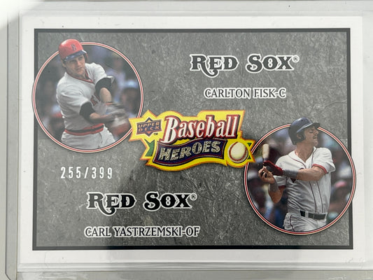 2008 Carl Yastrzemski & Carlton Fisk Numbered 255/399