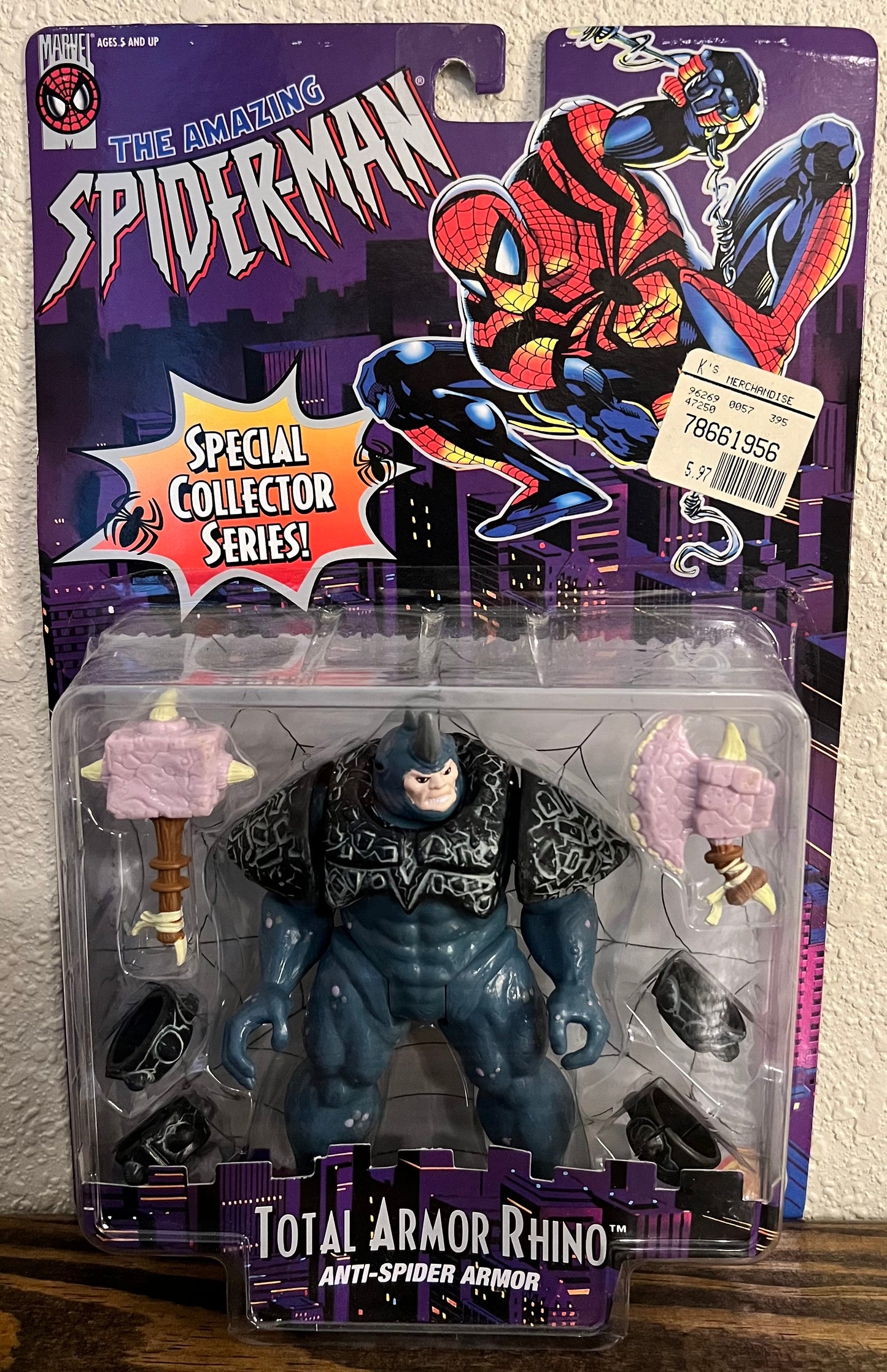 1996 Spiderman Total Armor Rhino