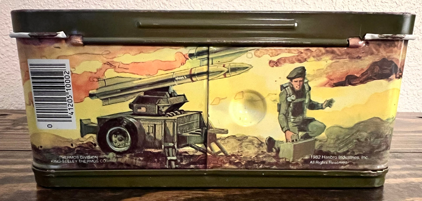 1982 G.I. Joe Vintage "A Real American Hero" Metal Lunchbox & Thermos